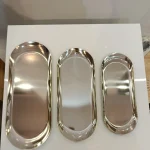 رولت خوری استیل نقره ای