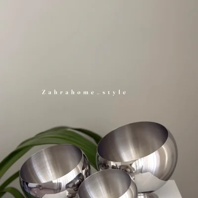 کاسه پایه دار استیل سیلور