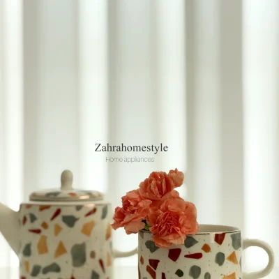 ست صبحانه خوری مدنزی نارنجی